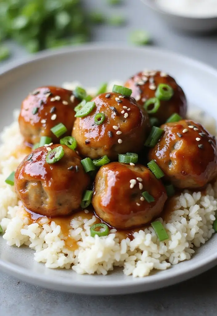 28 Quick Dinner Ideas for Busy Moms and Families - 24. Teriyaki Turkey Meatballs