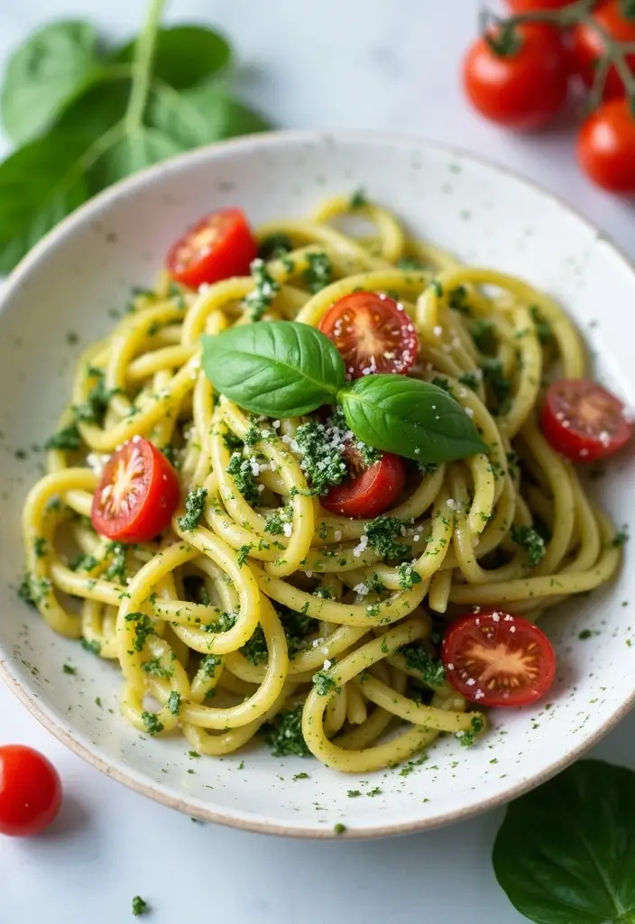 28 Quick Dinner Ideas for Busy Moms and Families - 4. Easy Pesto Pasta