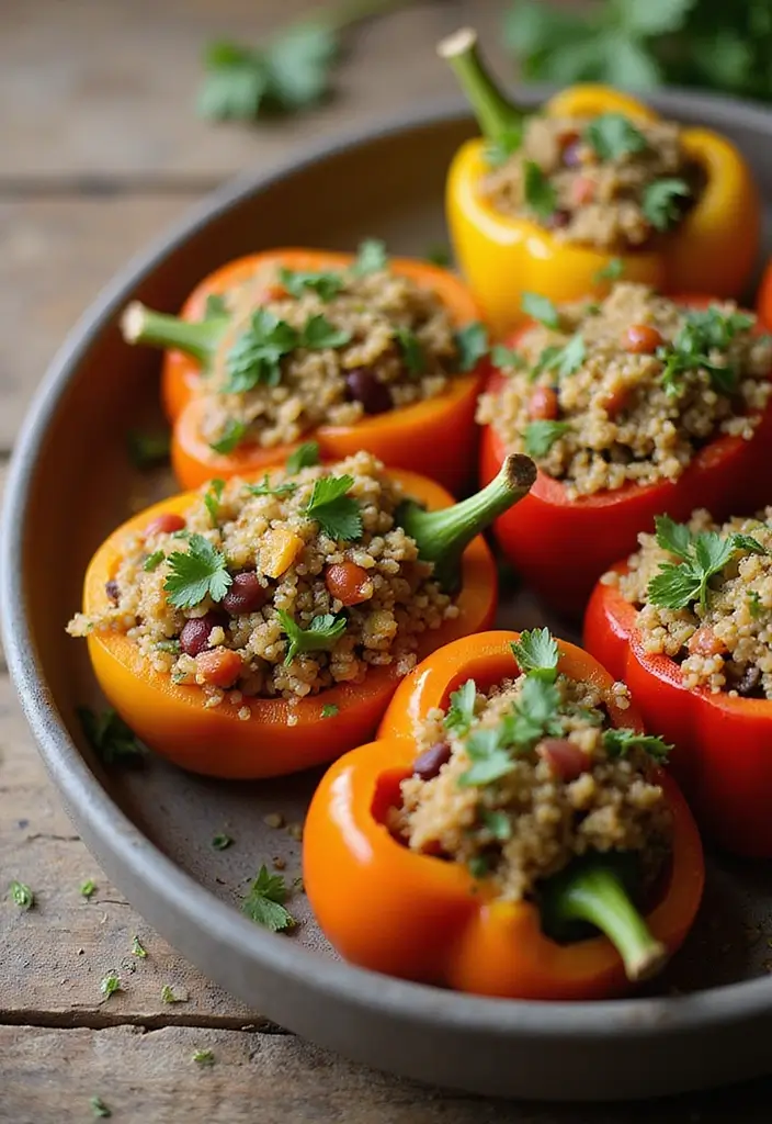 28 Quick Healthy Family Meals for Busy Days - 13. Stuffed Bell Peppers