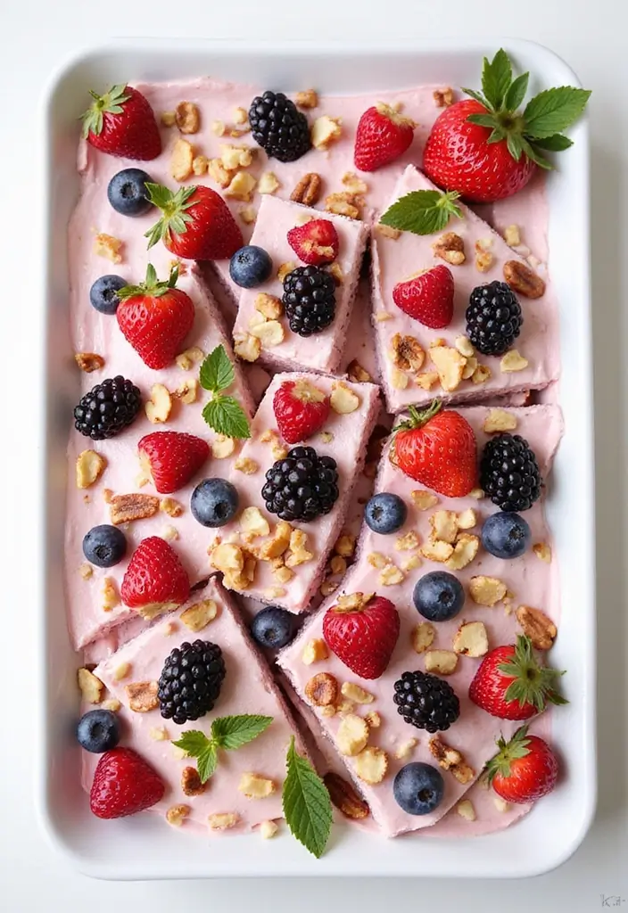 28 Quick Healthy Family Meals for Busy Days - 21. Frozen Yogurt Bark