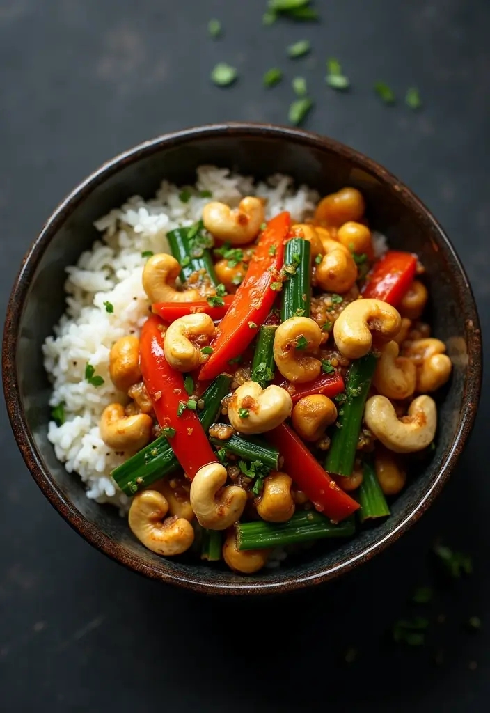 28 Quick Healthy Family Meals for Busy Days - 22. Cashew and Veggie Stir-Fry