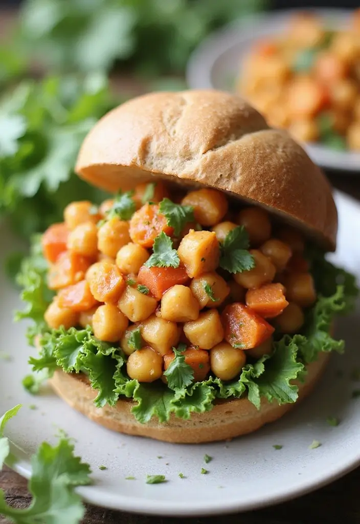 28 Quick Healthy Family Meals for Busy Days - 6. Chickpea Salad Sandwiches