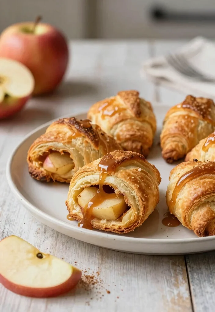10 Crescent Dessert Recipes for Easy Flaky Sweet Bakes 2. Apple Cinnamon Crescents 0