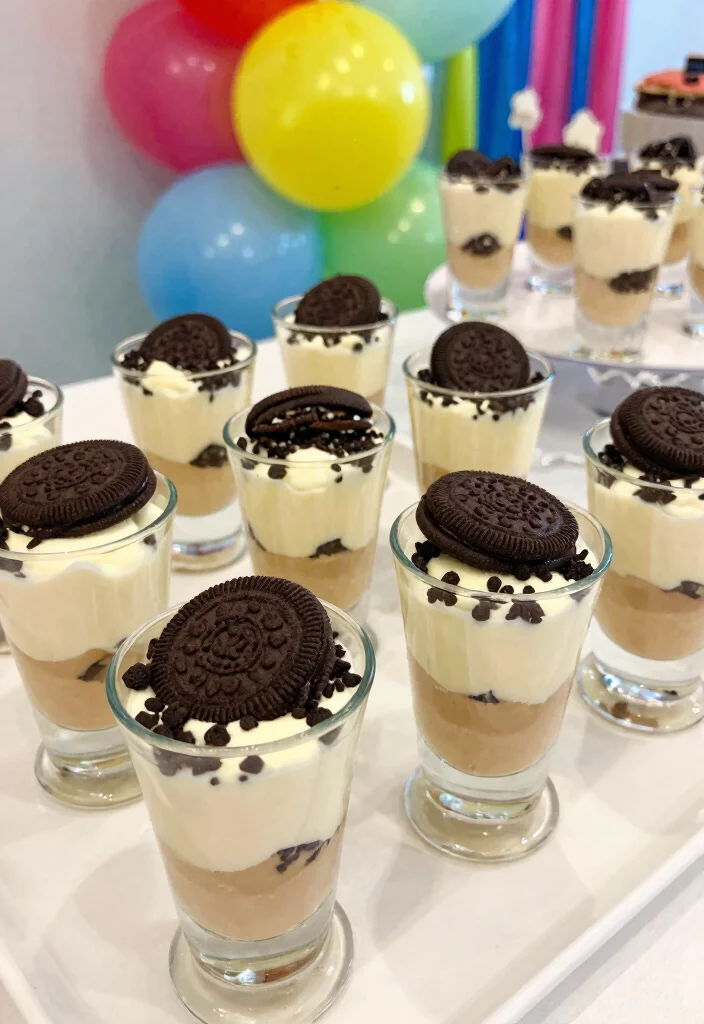 10 Dessert Shot Recipes for Fun Party Size Treats 23 10 Dessert Shot Recipes for Fun Party Size Treats 3. Cookies and Cream Shot 0
