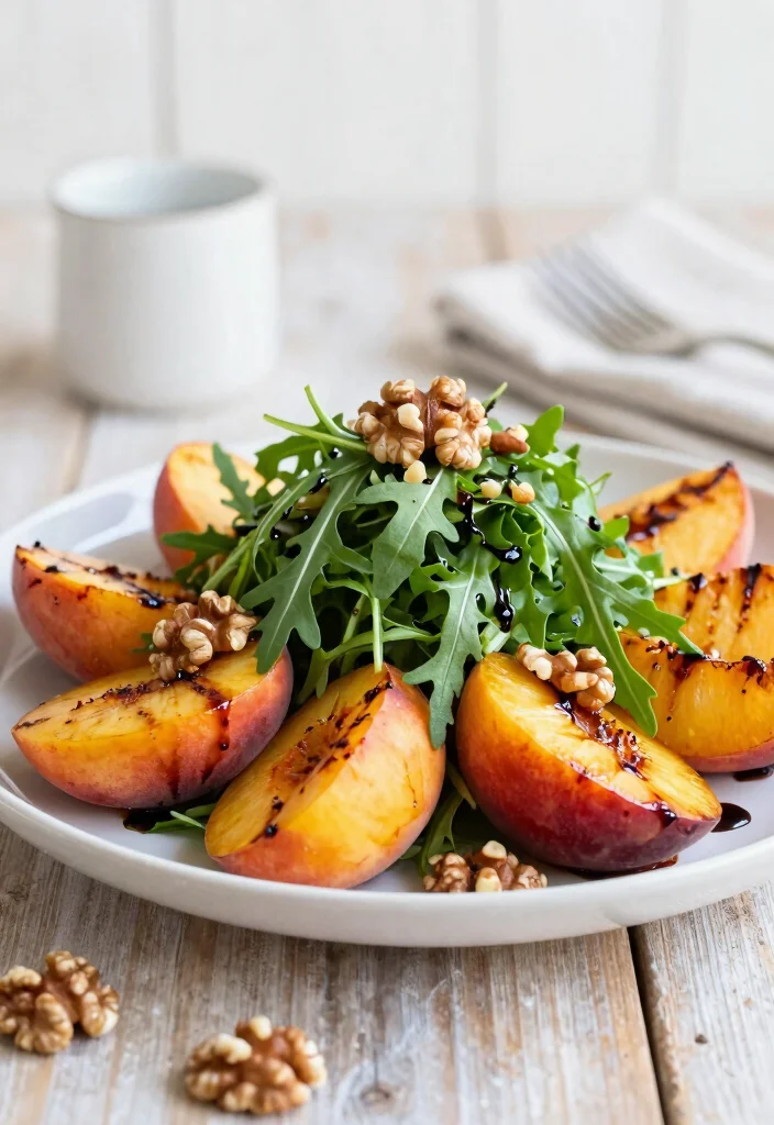 10 Elevated Dinner Recipes for Impressive At Home Meals 10. Grilled Peach and Arugula Salad 0