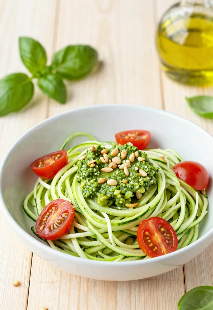 10 Elevated Dinner Recipes for Impressive At Home Meals 4. Zucchini Noodles with Avocado Pesto 0