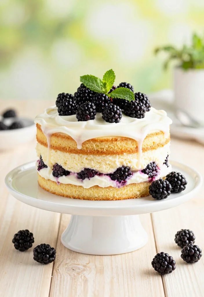 10 Healthy Vegan Cake Recipes for Lighter Sweet Baking 8. Blackberry Vanilla Cake 0