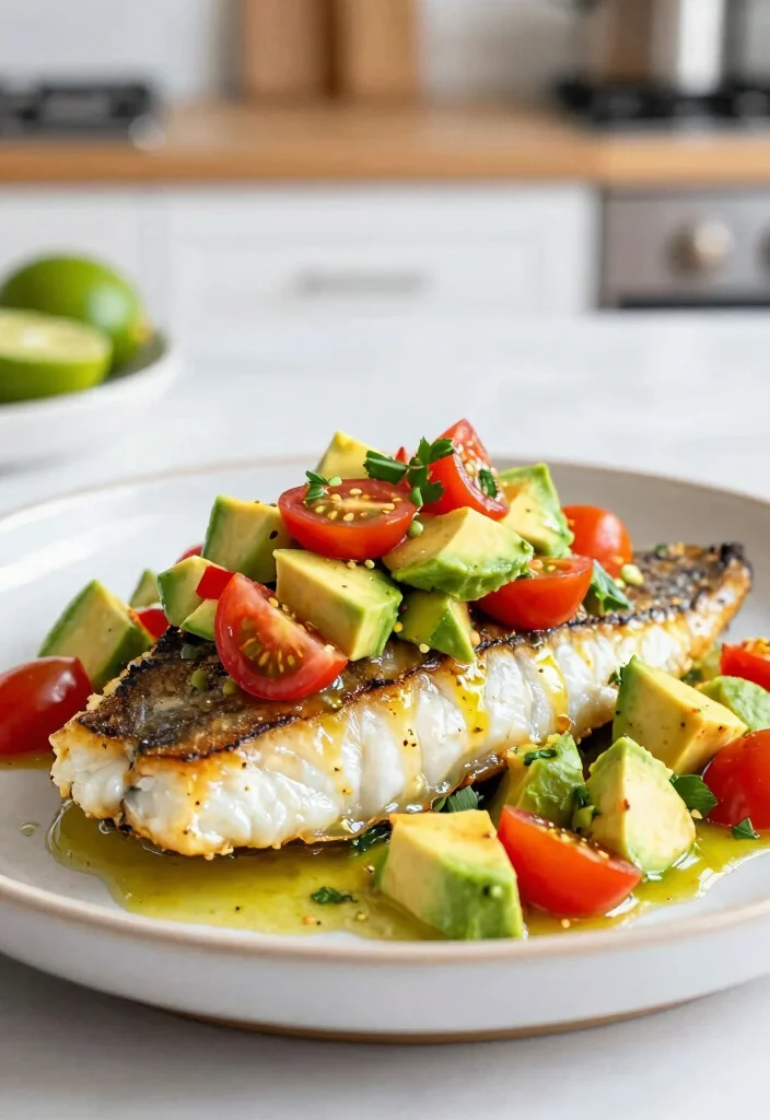 10 Keto Flounder Recipes for Light Savory Low Carb Dinners 10. Flounder with Avocado Salsa 0