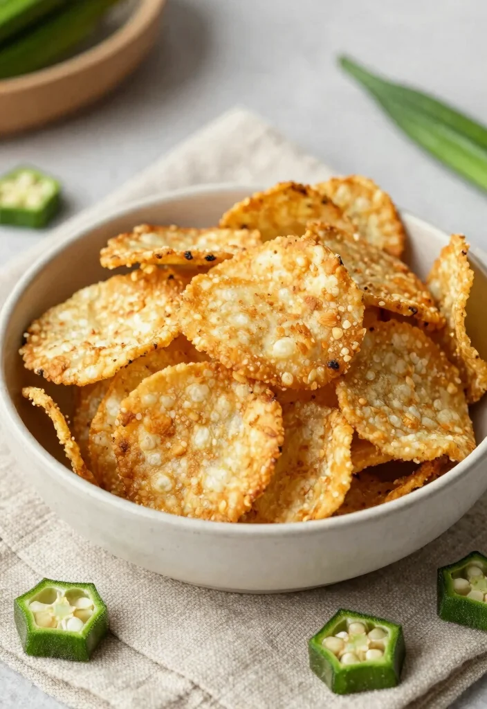10 Keto Okra Recipes for Crispy Low Carb Sides 10. Okra Chips 0