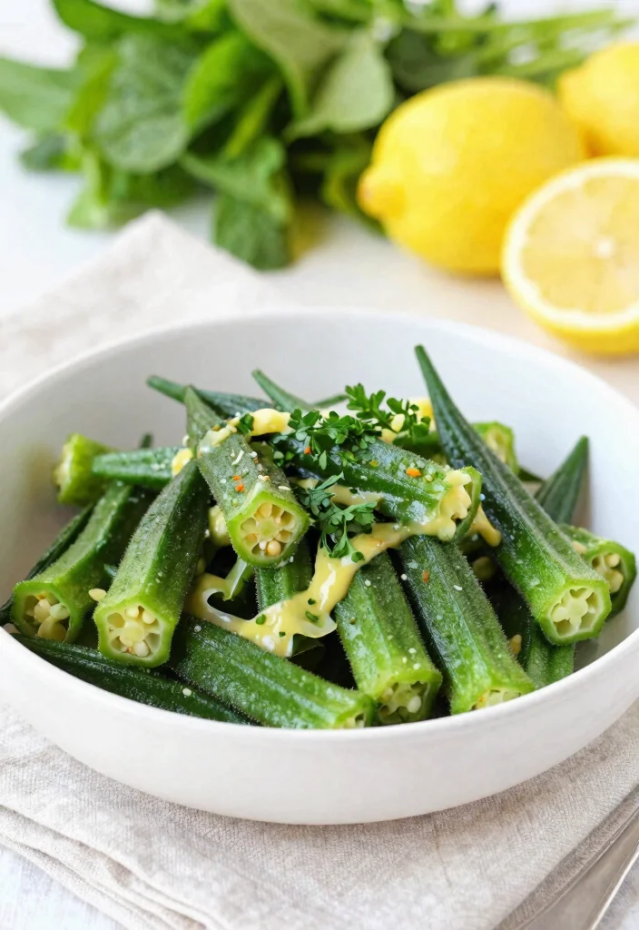 10 Keto Okra Recipes for Crispy Low Carb Sides 7. Okra Salad with Lemon Vinaigrette 0