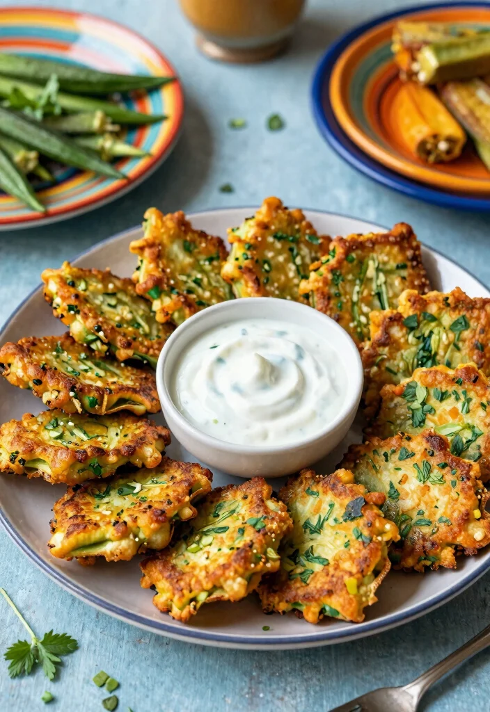 10 Keto Okra Recipes for Crispy Low Carb Sides 8. Okra Fritters 0
