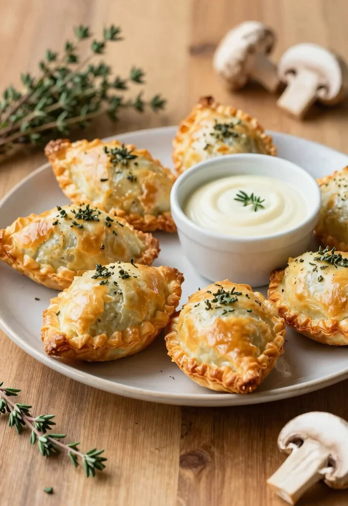 10 Vegan Filo Pastry Recipes for Flaky Plant Based Baking 3. Mushroom and Thyme Filo Pastry Pockets 0