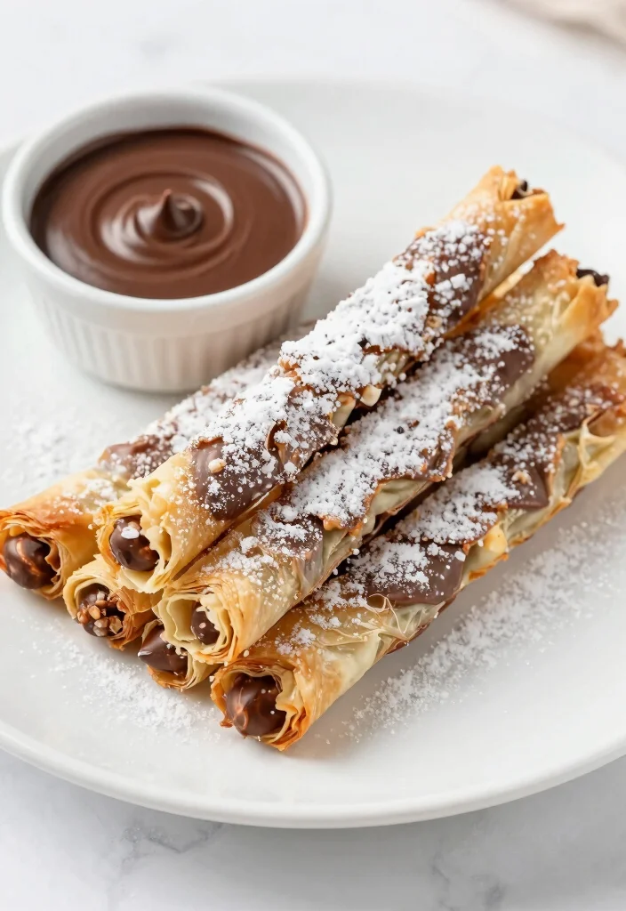 10 Vegan Filo Pastry Recipes for Flaky Plant Based Baking 8. Chocolate Hazelnut Filo Pastry Straws 0