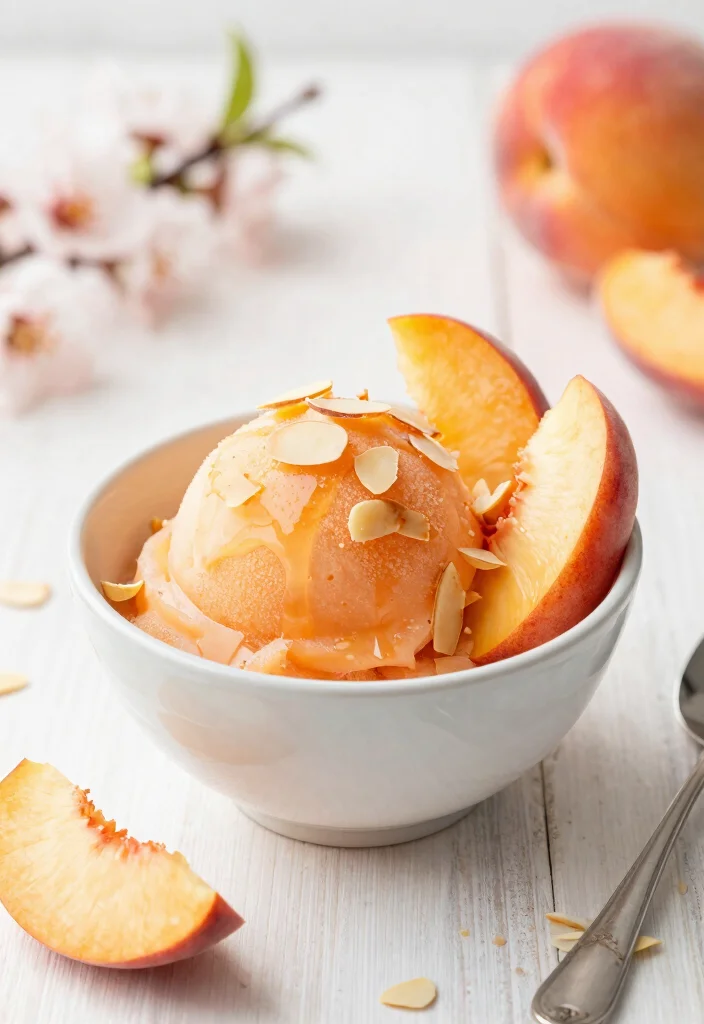 10 Vegan Sorbet Recipes for Refreshing Dairy Free Desserts 7. Sweet Peaches and Cream Sorbet 0
