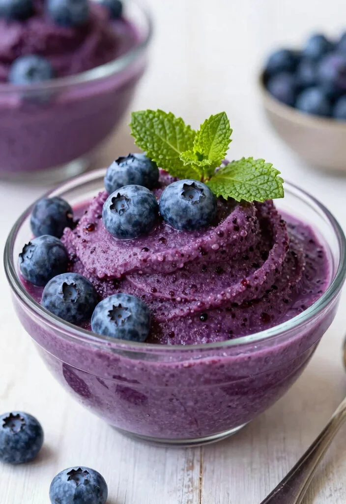 10 Vegan Sorbet Recipes for Refreshing Dairy Free Desserts 9. Refreshing Blueberry Acai Sorbet 0
