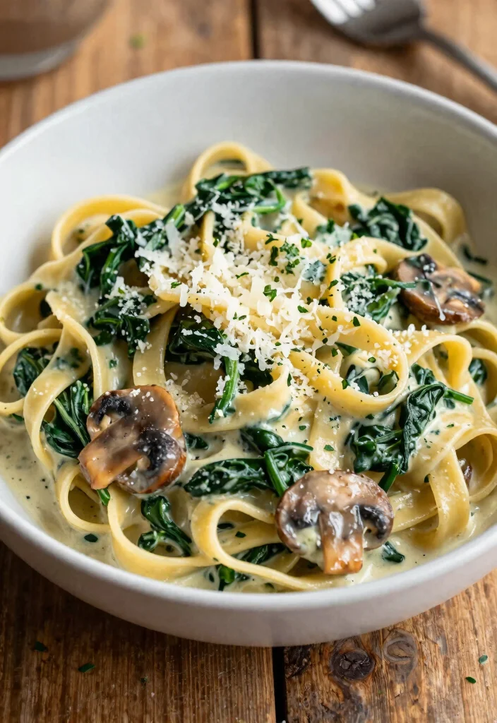 12 Best Quick Dinner Recipes for Busy Weeknights 12. Creamy Spinach and Mushroom Pasta 0