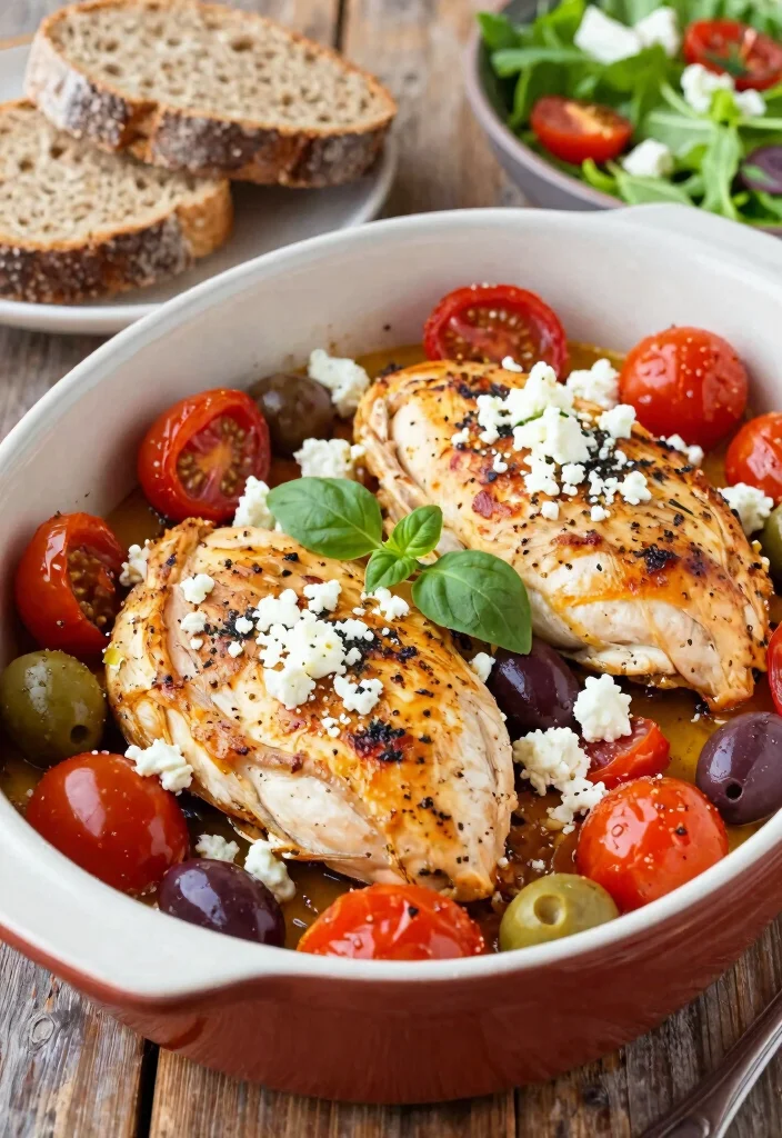 12 Best Quick Dinner Recipes for Busy Weeknights 3. One Pan Mediterranean Chicken 0