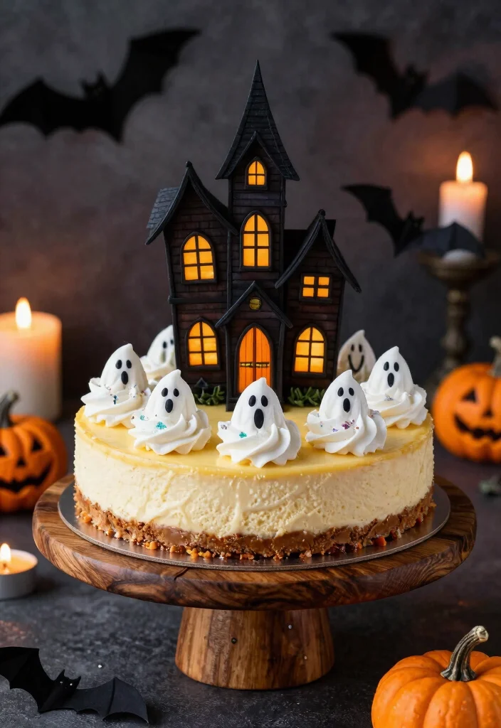 12 Halloween Dessert Recipes for Spooky Sweet Fun 12. Haunted House Vegan Cheesecake 0