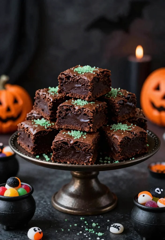 12 Halloween Dessert Recipes for Spooky Sweet Fun 4. Wicked Witchs Vegan Brownies 0