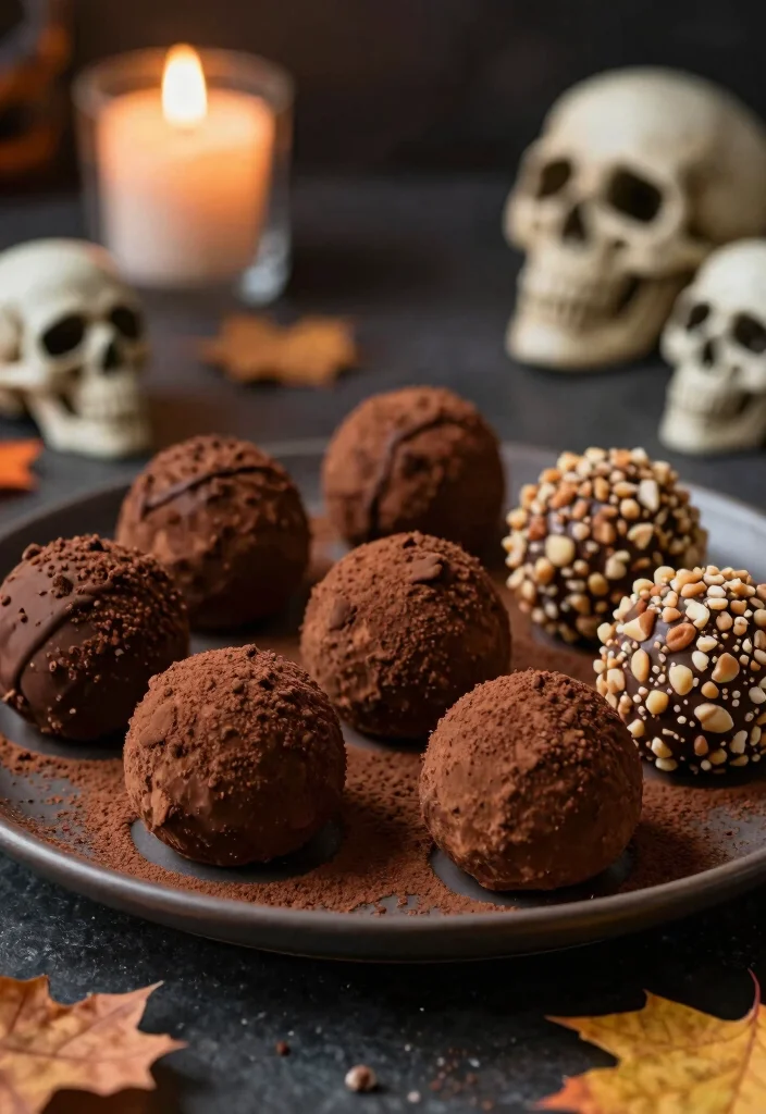 12 Halloween Dessert Recipes for Spooky Sweet Fun 6. Spooky Vegan Chocolate Truffles 0