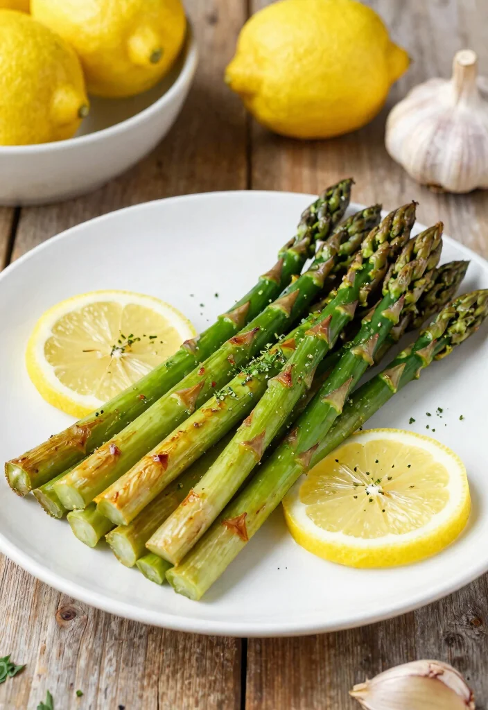 12 Healthy Baked Recipes for Light Oven Cooked Meals 11. Lemon Garlic Roasted Asparagus 0