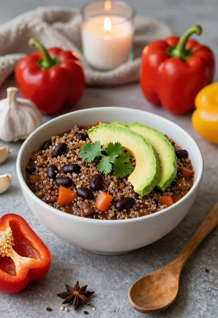 12 Healthy Crockpot Dump Recipes for Effortless Cooking 1. Quinoa Black Bean Chili 0