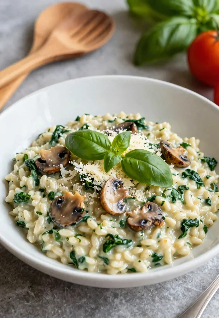 12 Healthy Crockpot Dump Recipes for Effortless Cooking 4. Spinach Mushroom Risotto 0
