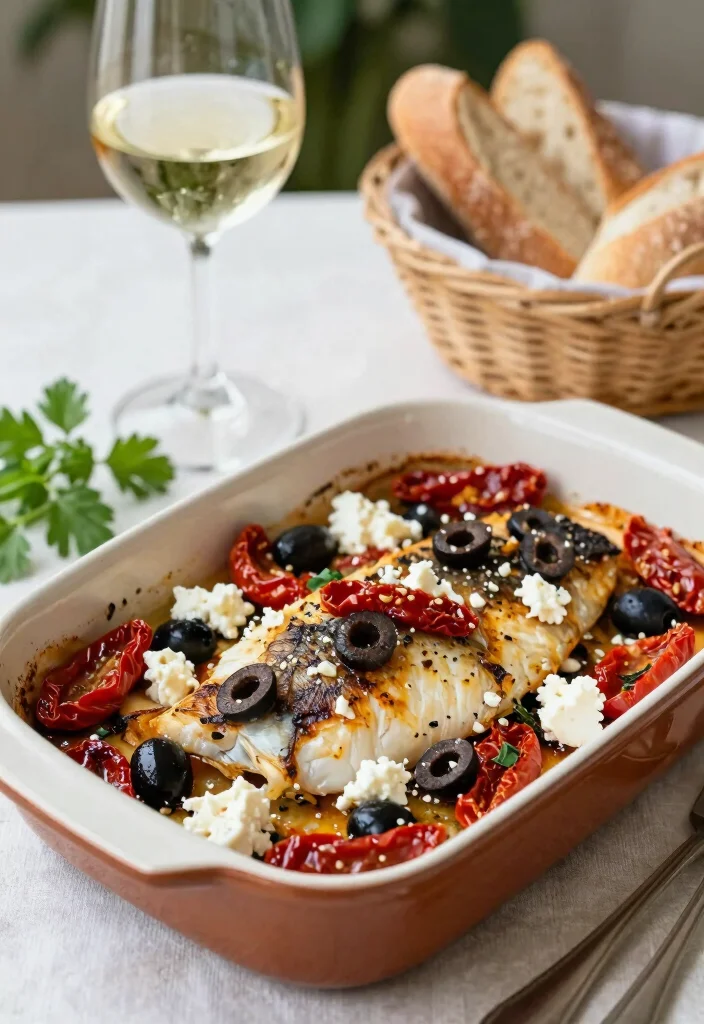 12 Healthy Flounder Recipes for Light Protein Packed Meals 2. Mediterranean Flounder Bake 0