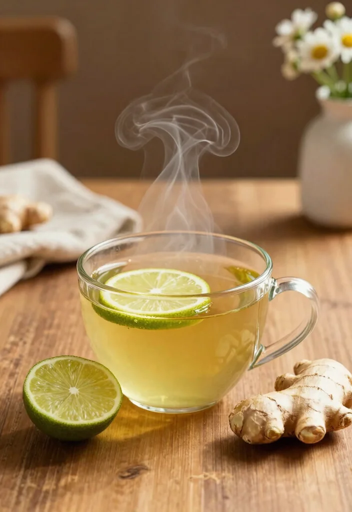 12 Healthy Lime Recipes for Fresh Zesty Flavor 10. Lime and Ginger Green Tea 0