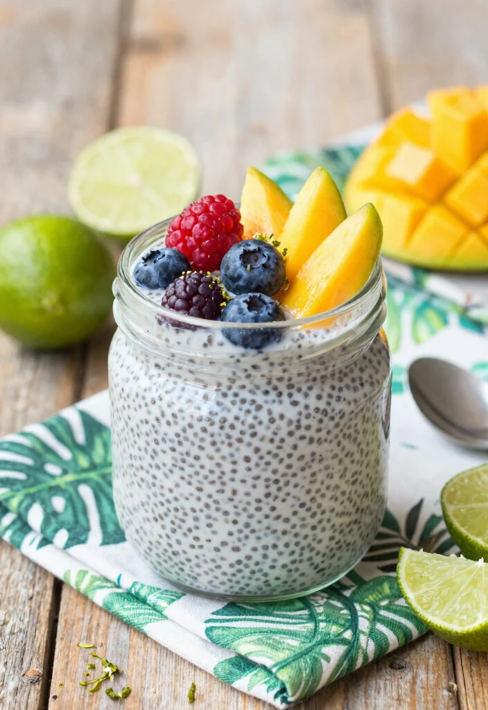 12 Healthy Lime Recipes for Fresh Zesty Flavor 2. Lime and Coconut Chia Pudding 0
