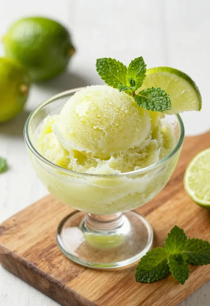 12 Healthy Lime Recipes for Fresh Zesty Flavor 3. Refreshing Lime Sorbet 0