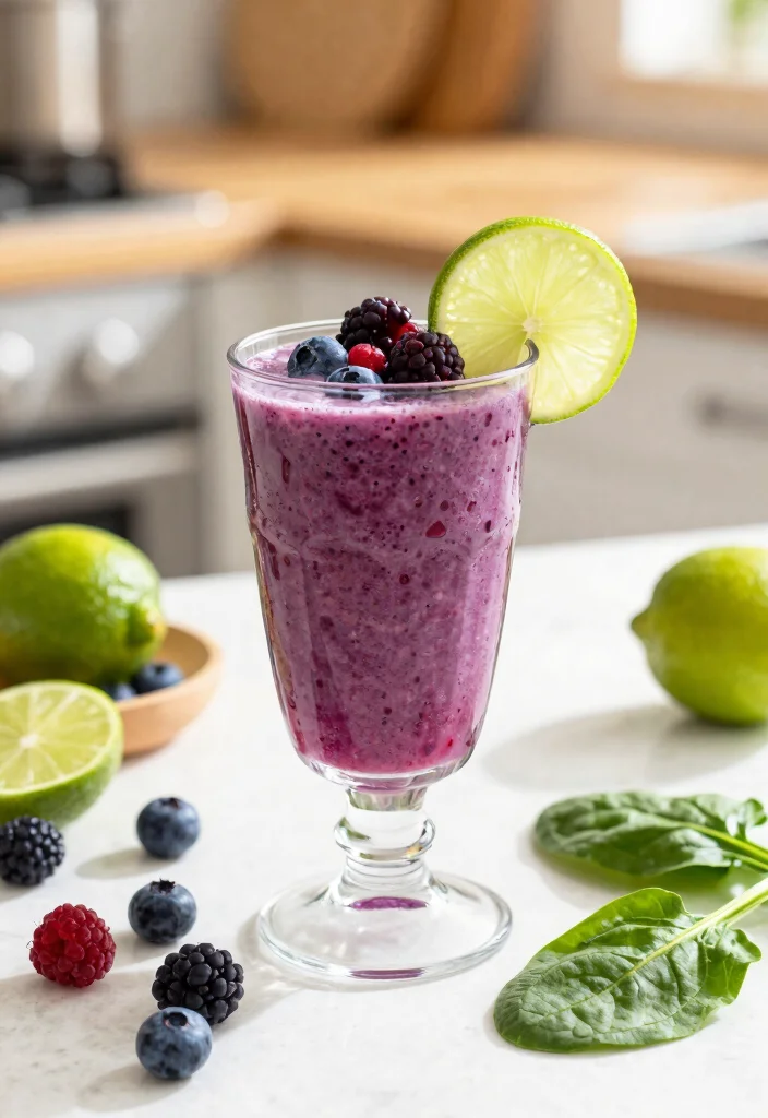 12 Healthy Lime Recipes for Fresh Zesty Flavor 6. Lime and Berry Smoothie 0