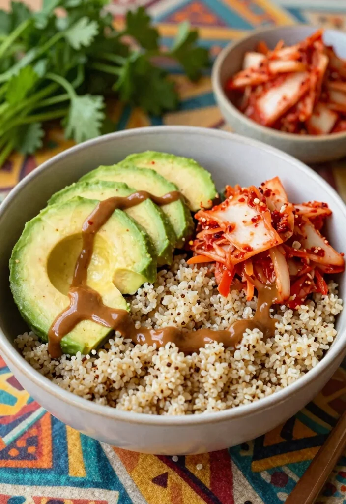 12 Kimchi Dinner Recipes for Bold Spicy Flavor 5. Kimchi Quinoa Bowl 0