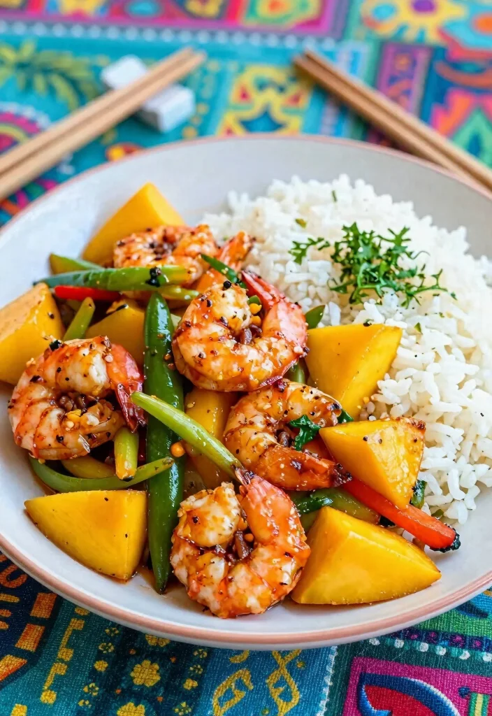 12 Mango Dinner Recipes for Sweet Savory Balance 35 12 Mango Dinner Recipes for Sweet Savory Balance 4. Spicy Mango Shrimp Stir Fry 0