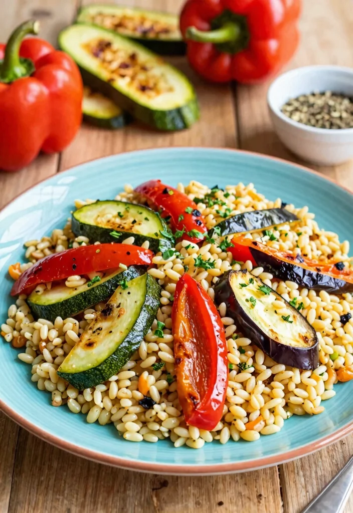 12 Orzo Dinner Recipes for Simple Mediterranean Style Meals 4. Roasted Vegetable Orzo 0