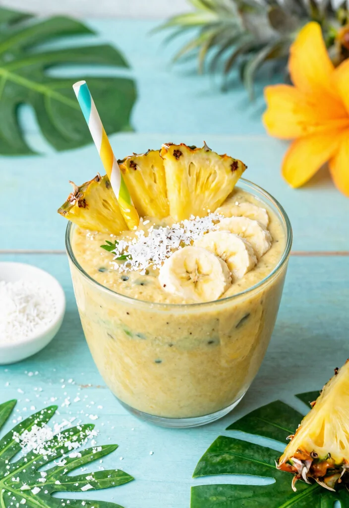 12 Vegan Pineapple Recipes for Sweet and Savory Dishes 1 12 Vegan Pineapple Recipes for Sweet and Savory Dishes - 1. Tropical Pineapple Coconut Smoothie 1