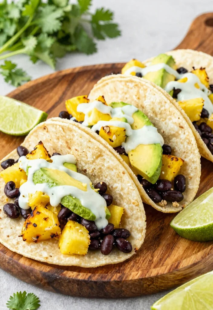 12 Vegan Pineapple Recipes for Sweet and Savory Dishes 122 12 Vegan Pineapple Recipes for Sweet and Savory Dishes - 12. Savory Pineapple Tacos 1