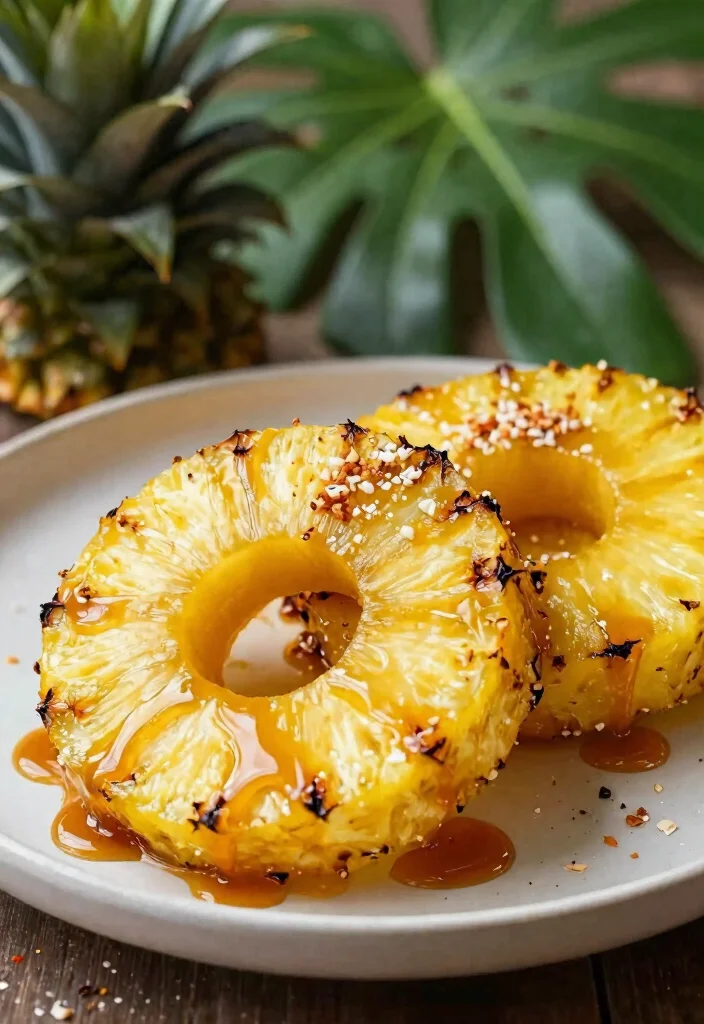 12 Vegan Pineapple Recipes for Sweet and Savory Dishes 23 12 Vegan Pineapple Recipes for Sweet and Savory Dishes - 3. Grilled Pineapple with Coconut Caramel Sauce 1