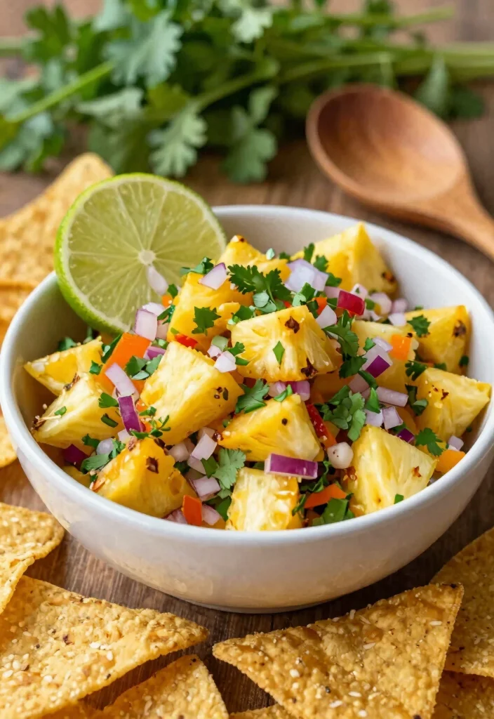 12 Vegan Pineapple Recipes for Sweet and Savory Dishes 34 12 Vegan Pineapple Recipes for Sweet and Savory Dishes - 4. Spicy Pineapple Salsa 1