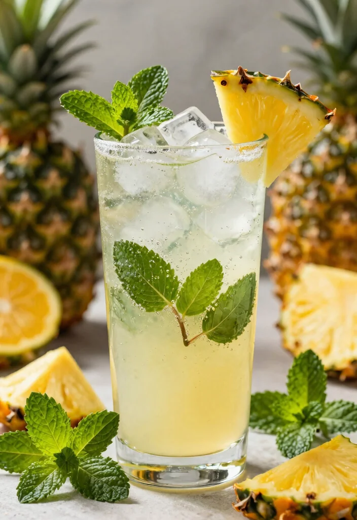12 Vegan Pineapple Recipes for Sweet and Savory Dishes 89 12 Vegan Pineapple Recipes for Sweet and Savory Dishes - 9. Pineapple Mojito Mocktail 1