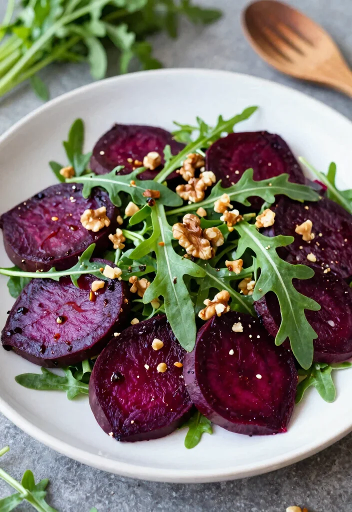 12 Vegan Salad Recipes for Fresh Plant Based Eating 7. Roasted Beet and Arugula Salad 0