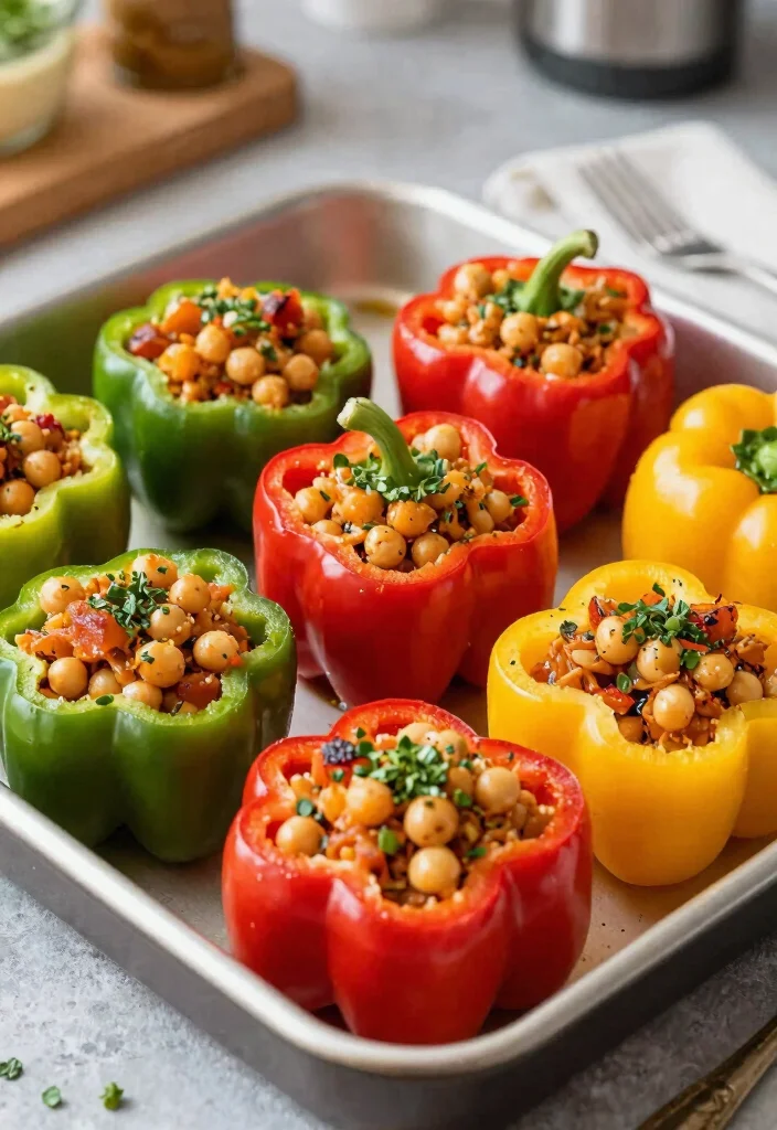 12 Vegan Soy Chunk Recipes for Hearty Plant Based Meals 9. Soy Chunk Stuffed Peppers 0