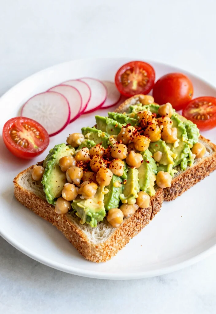 14 Healthy Dishes Recipes for Balanced Everyday Meals 5. Chickpea and Avocado Toast 0
