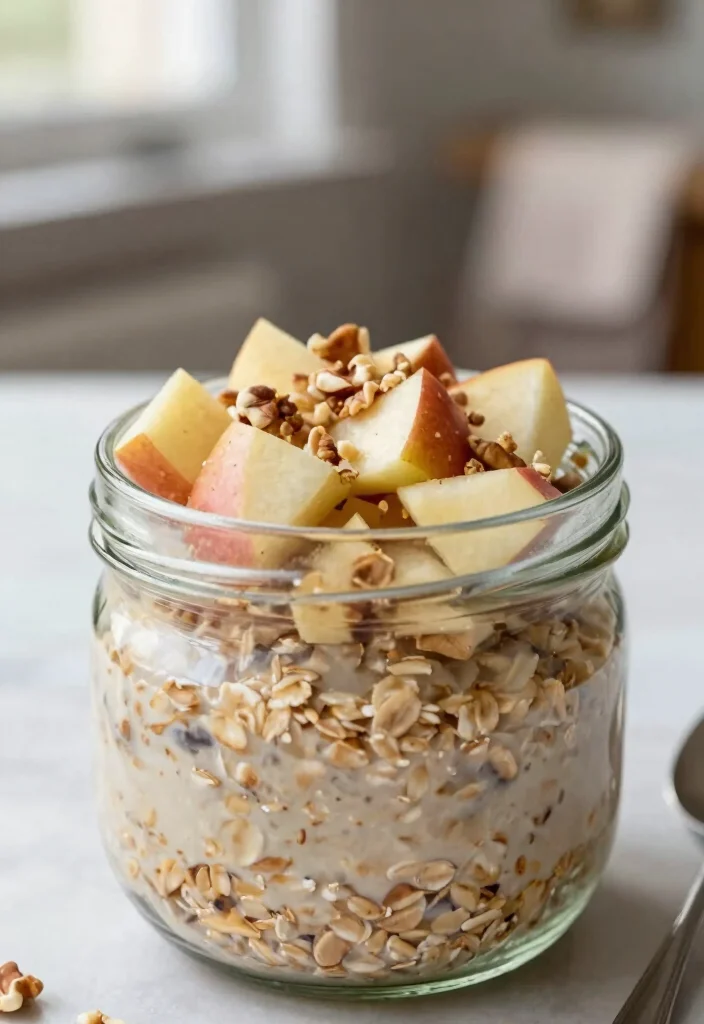 14 Healthy Dishes Recipes for Balanced Everyday Meals 9. Apple Cinnamon Overnight Oats 0