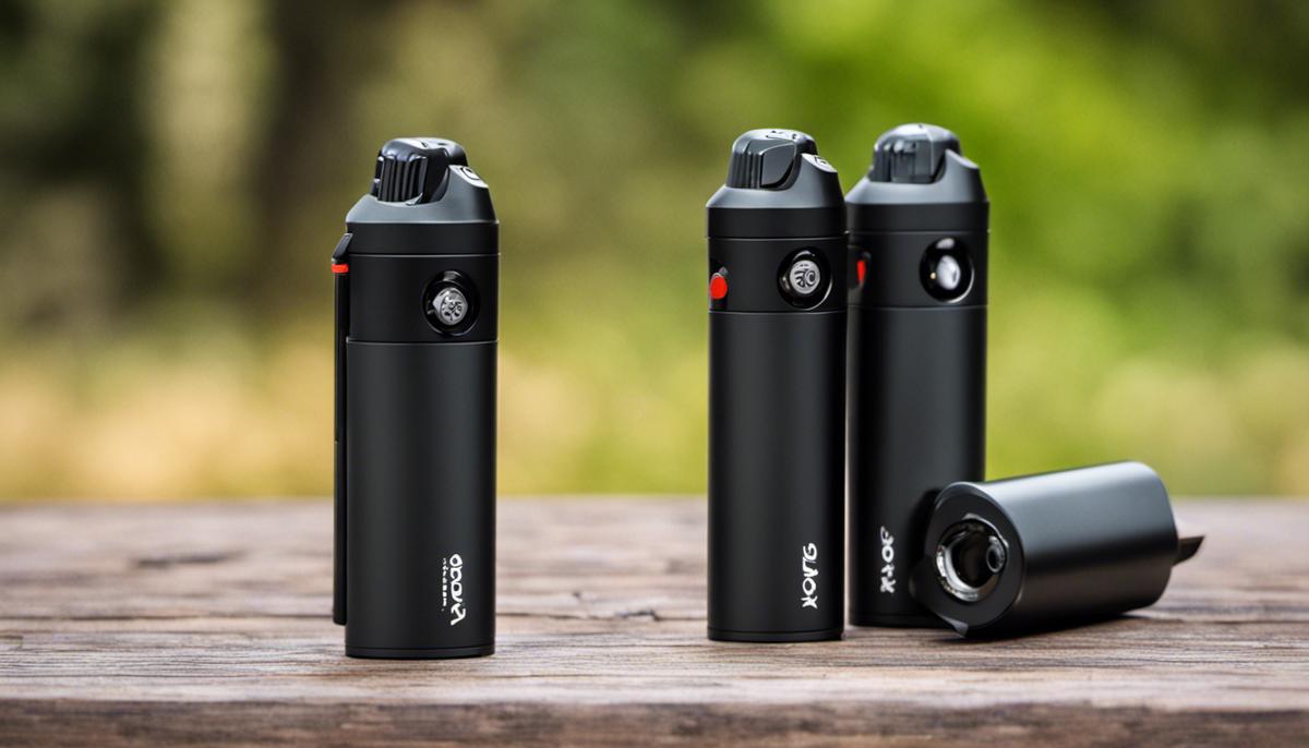 Vexor Pepper Spray product image showcasing its compact design and portability.
